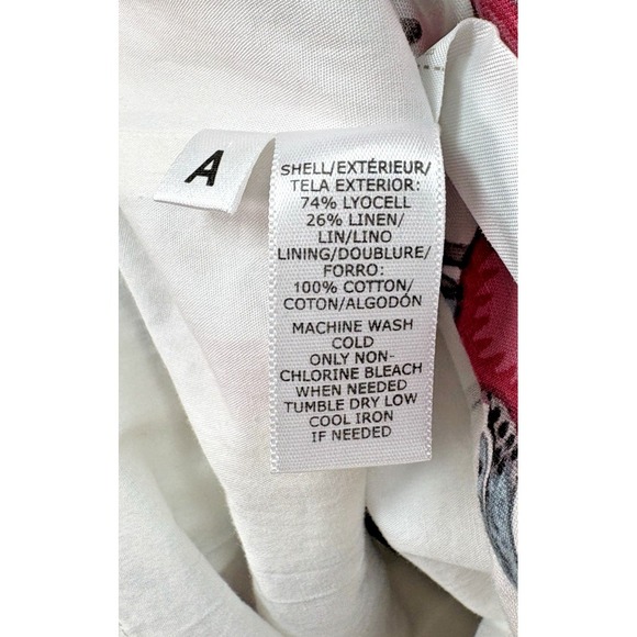 NWT Ann Taylor LOFT Linen Floral Womens Dress Size 4 Sweetheart Resort Vacation - Picture 7 of 8